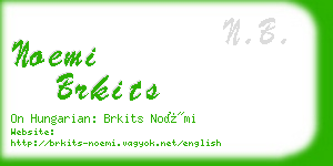 noemi brkits business card